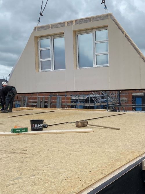 KOMO-procescertificaat Montage van Houtskeletbouw